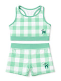 Mint Green Gingham Two Piece Set
