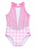 BABY PINK GINGHAM LEOTARD