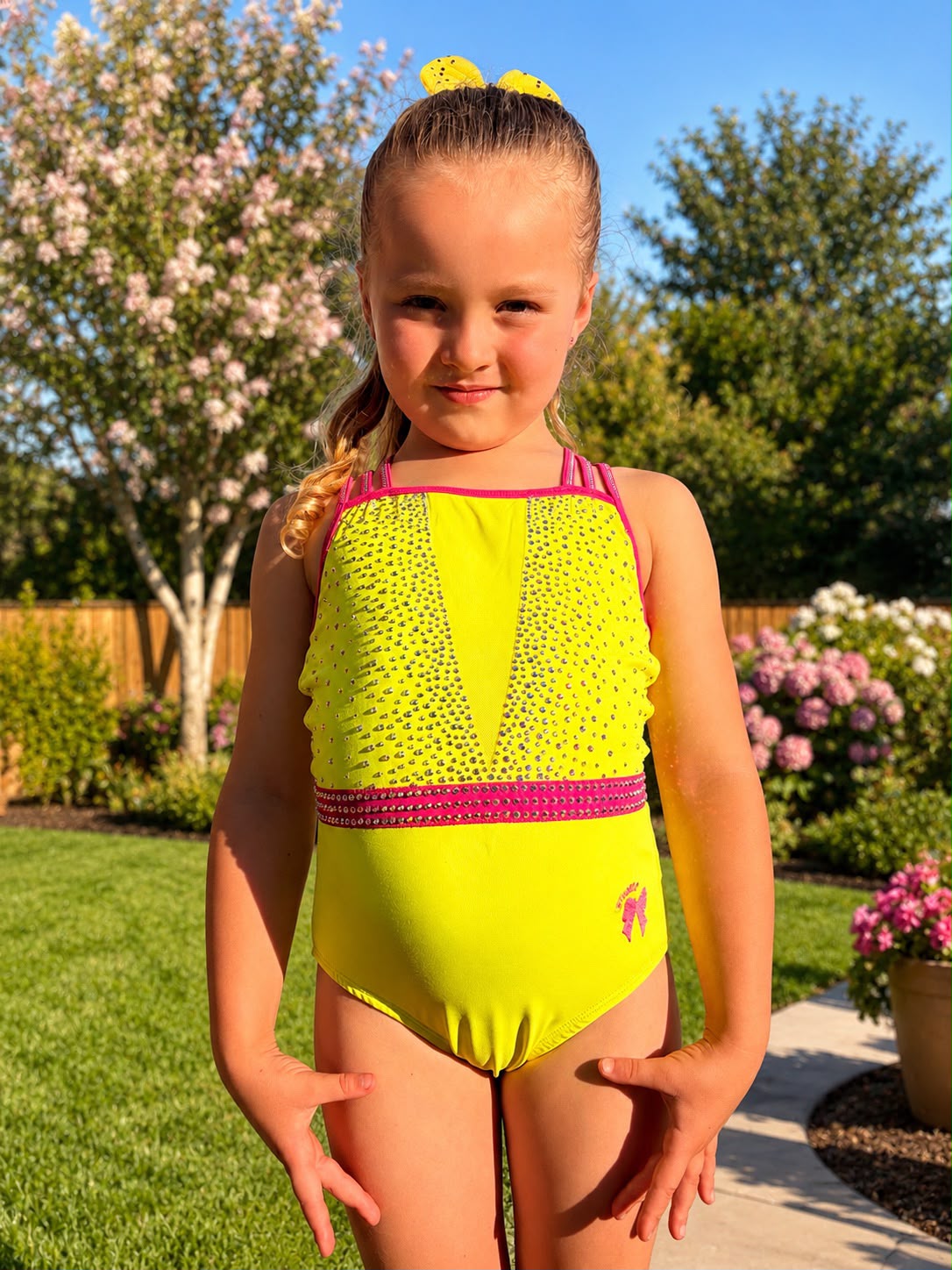 RHUBARB & CUSTARD COLLECTION YELLOW LEOTARD