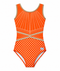 SUNBEAM ORANGE POLKADOT LEOTARD