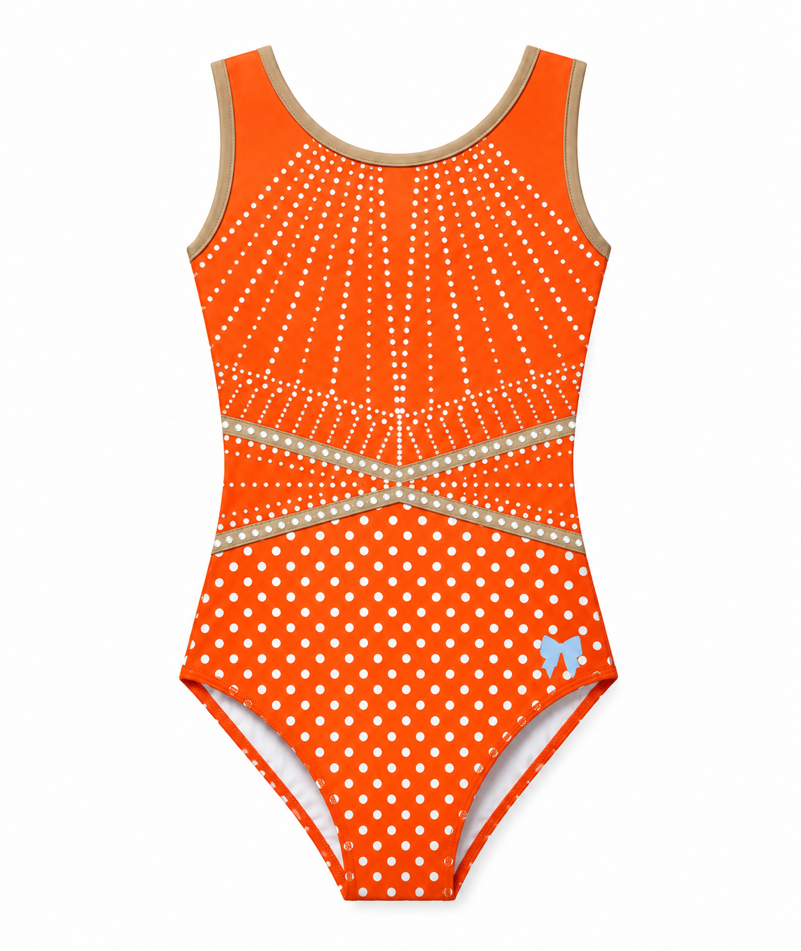 SUNBEAM ORANGE POLKADOT LEOTARD