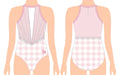 BABY PINK GINGHAM LEOTARD